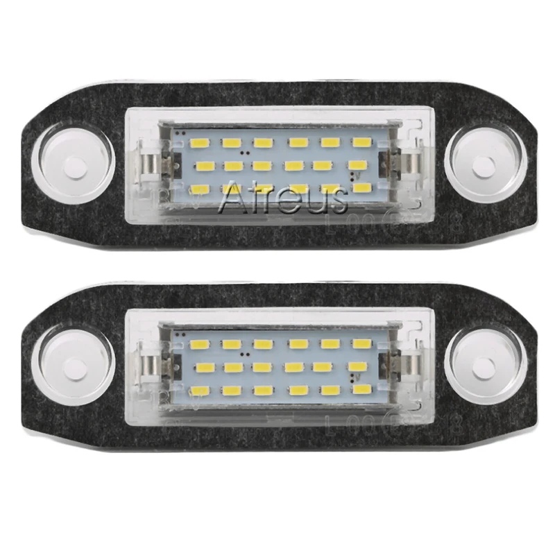Atreus 10 пар Автомобильный светодиодный фонарь для номерного знака 12 В белый SMD3528