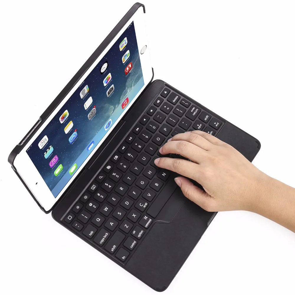 Чехол для iPad Air Keyboard, 7 цветов, с подсветкой, беспроводной, Bluetooth, чехол для клавиатуры, чехол для iPad 5/для iPad5+ подарок