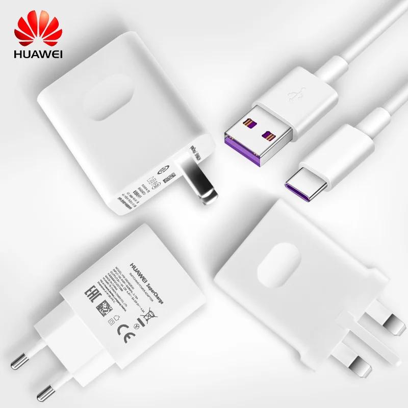 huawei SuperCharge быстрое зарядное устройство для путешествий QC 3,0 5A usb type C кабель huawei P10 Plus P20 MATE 9 10 20 Pro адаптер