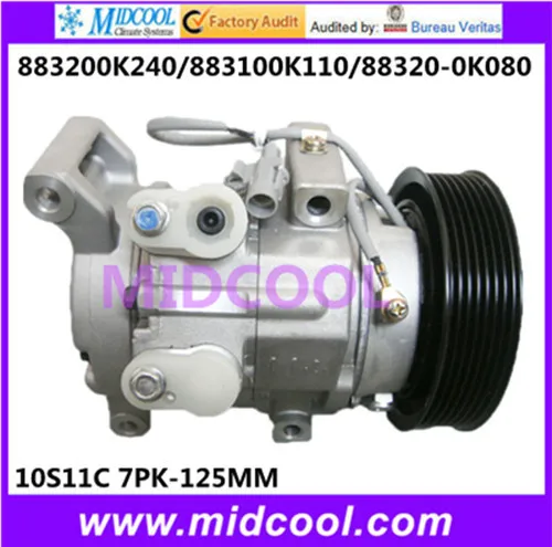 

HIGH QUALITY AUTO AC COMPRESSOR 10S11C FOR 883200K240/883100K110/88320-0K080