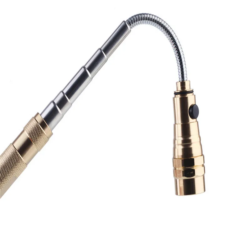 Long Flexible Torch Led Light Pick Up Telescoping Tool Claw with Magnet and LED Light Torch Flashlight Zaklamp 40DC110