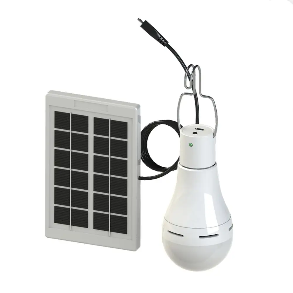

25LEDs 9W Portable Solar LED Camping Tent Lamp Lantern Bulb 5-level dimming 18650 Battery Solar Lamp