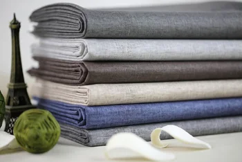 

Free ship cotton & linen Waterproof canvas fabric 8 colors for choice sold by yard 55"