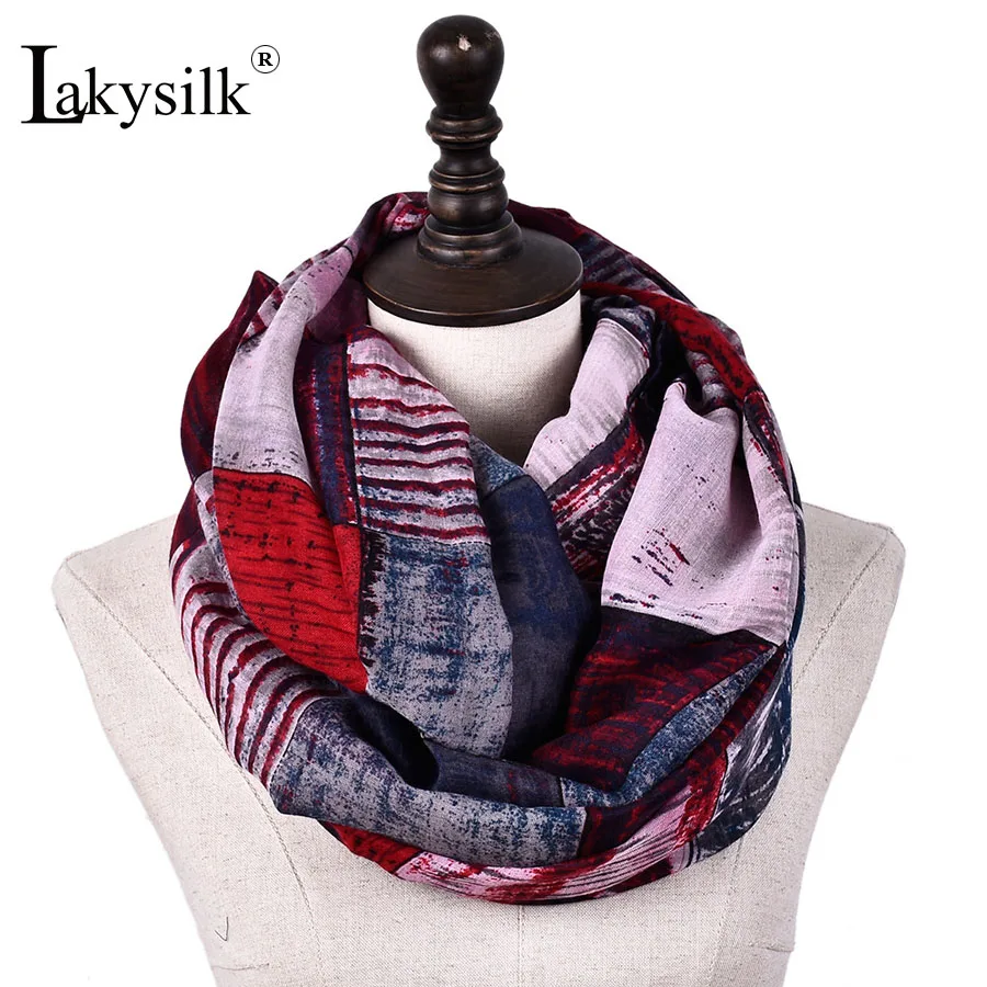 Women Fashion Hot Striped Long Circle Scarf Wrap Shawl Infinity Scarves