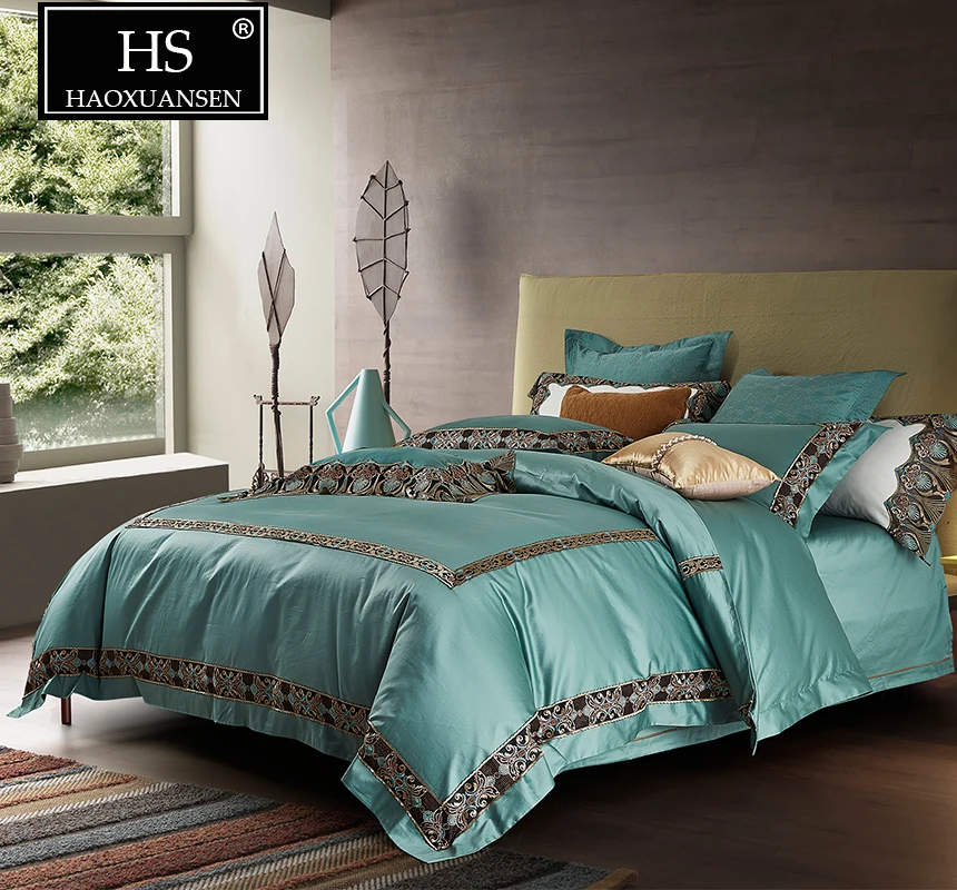 Luxury Green 1000 Thread Count 4 Piece Bedding Sets Egyptian