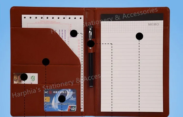 A5 Business Manager Conference File Folder Organizer Signature agreement padfolio Harphia FPDB-410 A5 Business Manager Conference File Folder Organizer Signature agreement padfolio Harphia FPDB-410