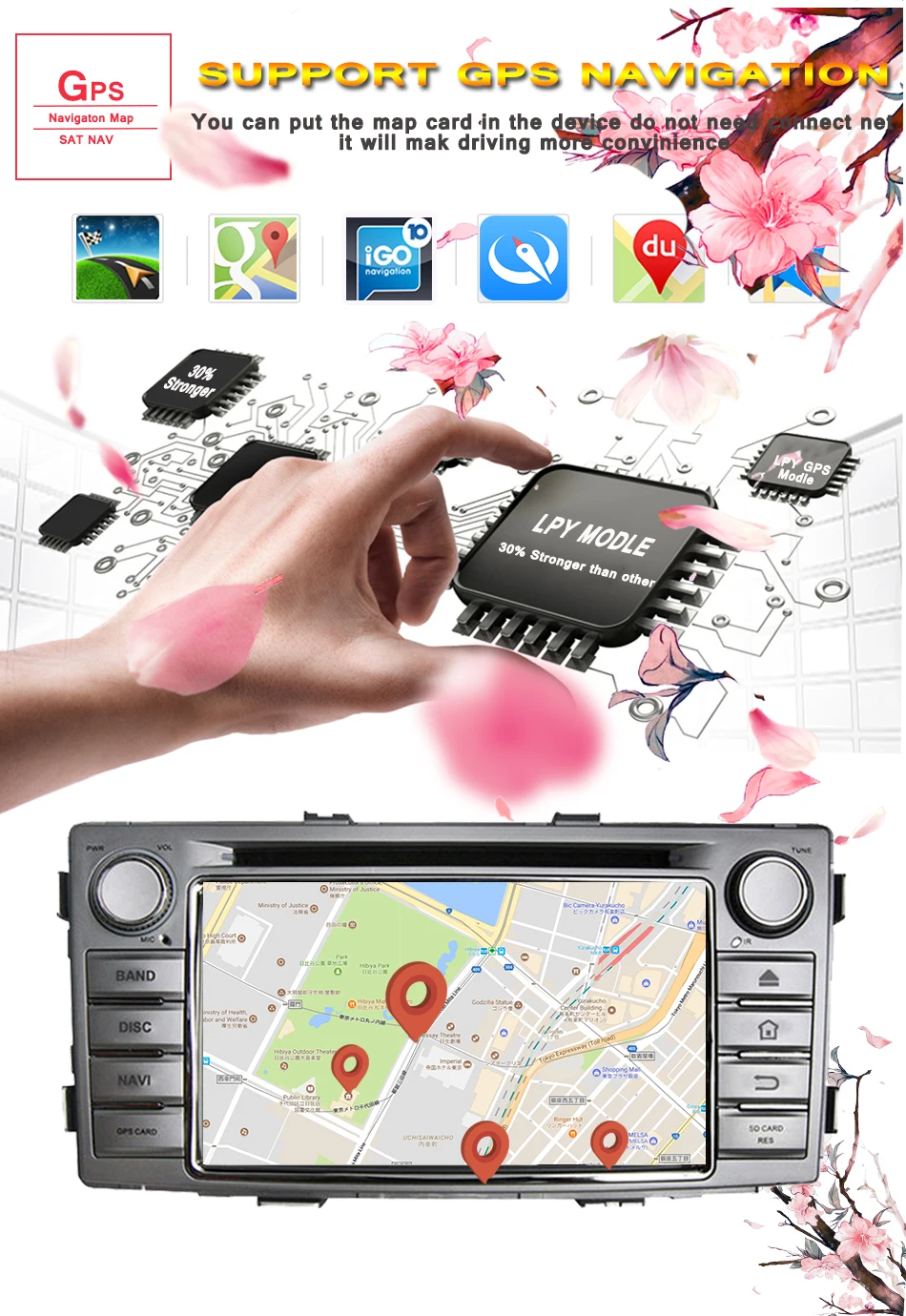 Android 9,0 4G+ 64G rom автомобильный dvd-плеер для Toyota Hilux 2012 2013 2 Din 800*480 gps навигация wifi мультимедийная система