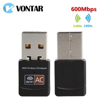

USB Wireless Wifi Adapter 600Mbps 802.11ac USB ethernet adapter Network Card wi-fi receiver For Mac PC Windows 7 8 10 VONTAR