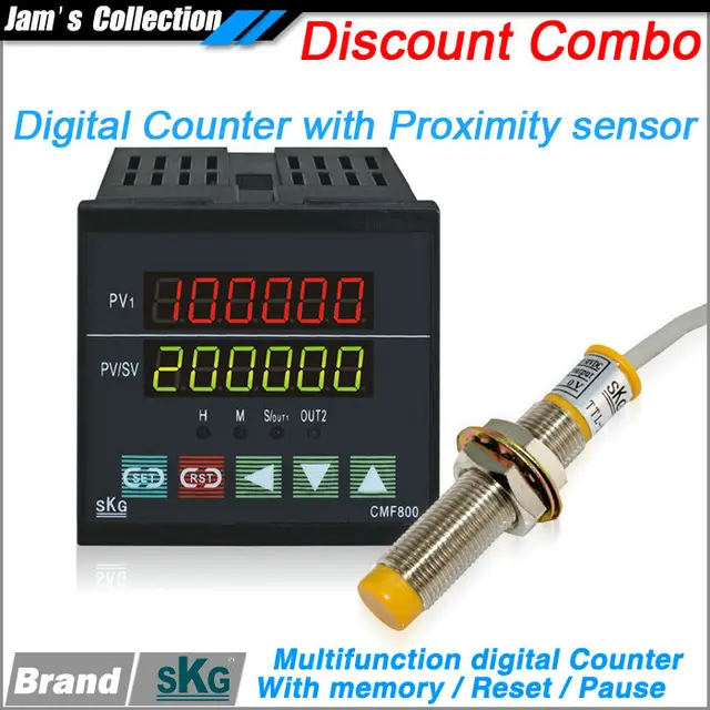 CMF800 batch counter programmable Relay output and PNP output dual