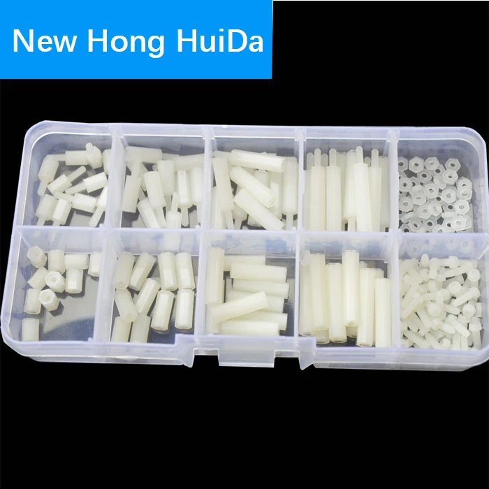 

M2 Male-Female Nylon Hex Standoff Plastic Thread PCB Motherboard Spacer Assortment Kit White Quadcopter Drone Computer Circuit