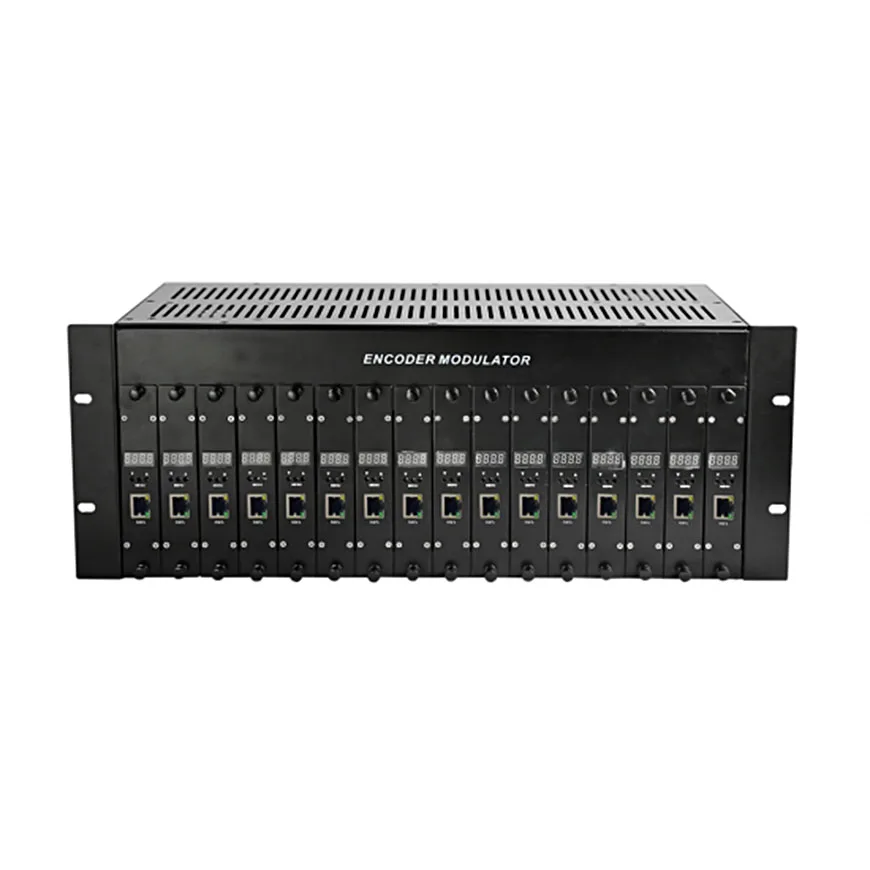 

16 IN 1 DVB-C Modulator Headend System 16 routs 1080P HD HDMI input 1 RF output