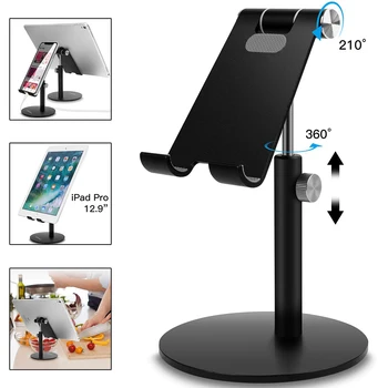 

XMXCZKJ Universal Aluminium Stand Desk Holder For Xiaomi Mobile Phone Holder For iPhone Metal Tablets Stand For ipad