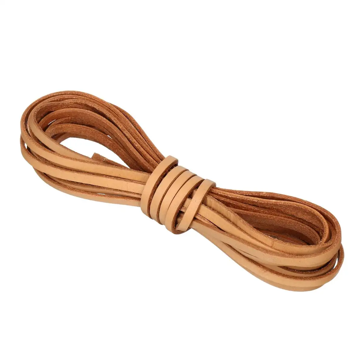 3/4/5/8/10mm 5M Genuine Leather Rope Cord Strap Cowhide Bracelet Necklace DIY Craft String Jewelry Making Flat Leather Rope