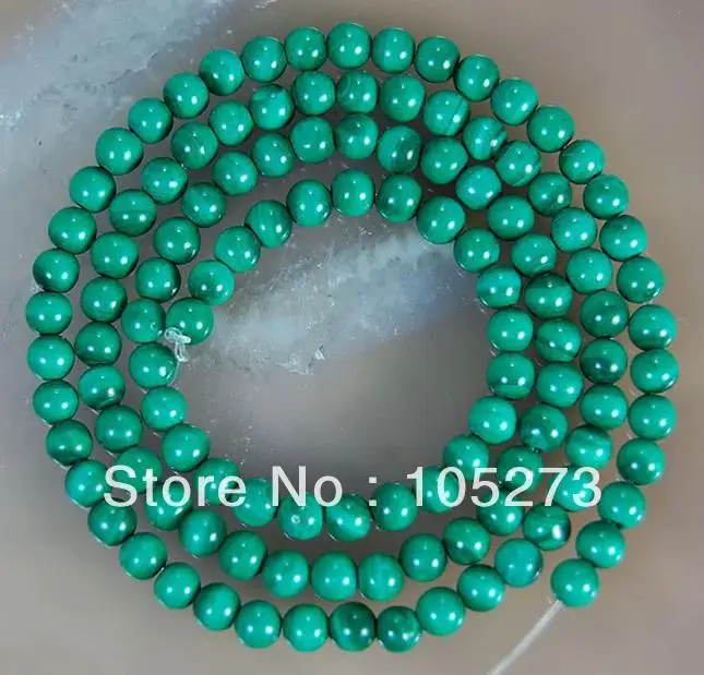 

New Arriver Gem Jewellery ! Stunning AA 3-4MM Natural Green Malachite Round Loose Beads 15inch/String Wholesale Free Shipping