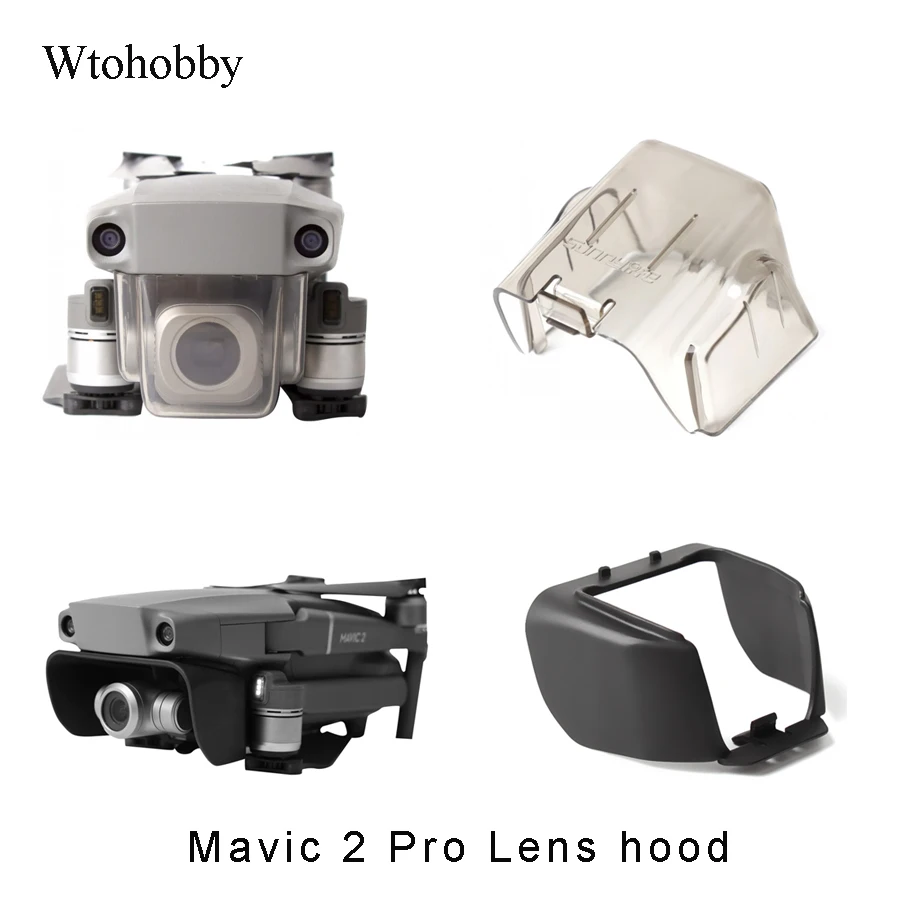 

2Pcs/lot Sun Shade Lens Hood Glare Gimbal Camera Protector Cover for DJI Mavic 2 Pro Series Accessories