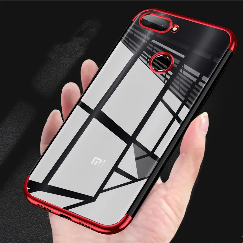 Мягкий ТПУ Прозрачный чехол для Xiaomi Mi 8 Lite 8se A1 A2 MIX 3 MAX3 F1 Тонкий блестящий Redmi S2 5 6 Pro