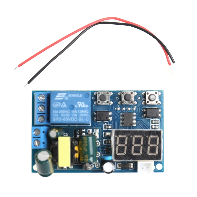 

AC 110V 220V 5A LED Display Trigger Cycle Delay Time Relay PLC Timer Switch #Aug.26