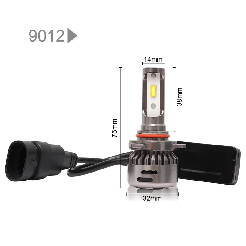 Aslent 2X H4 светодиодный H7 объектив 55 Вт/лампа 20000LM 6500 LED Canbus Error Free H11 H8 HB4 H1 HB3 9005 9006 Авто фары для укладки огни