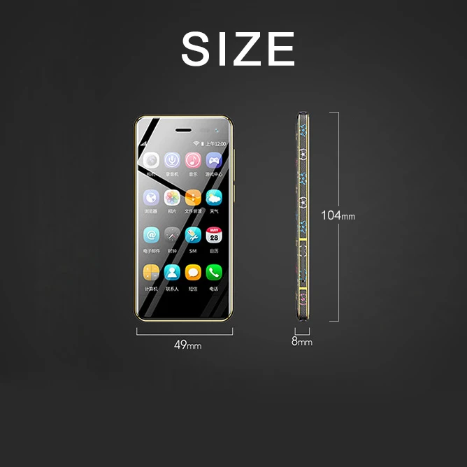  3.5 inch touch small mini mobile cell phone 4G smartphone android 8.1 phones Quad Core cellphone Un