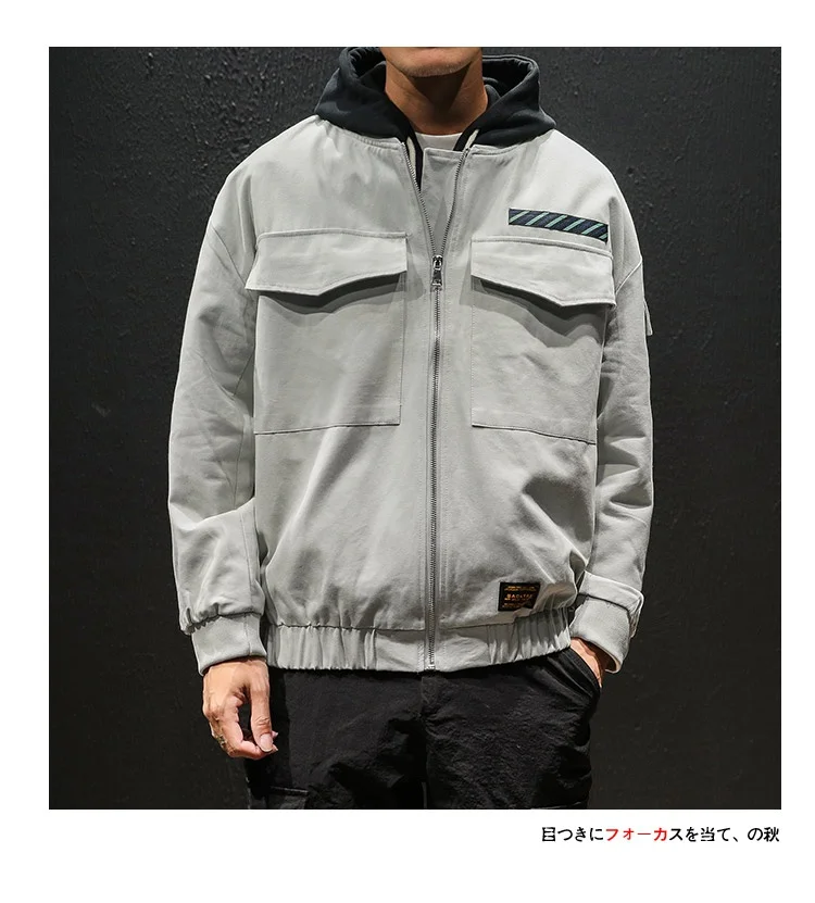 Zongke куртка-бомбер мужская одежда Японская уличная одежда хип-хоп пальто Мужская куртка Весна хип-хоп мужские куртки и пальто 5XL