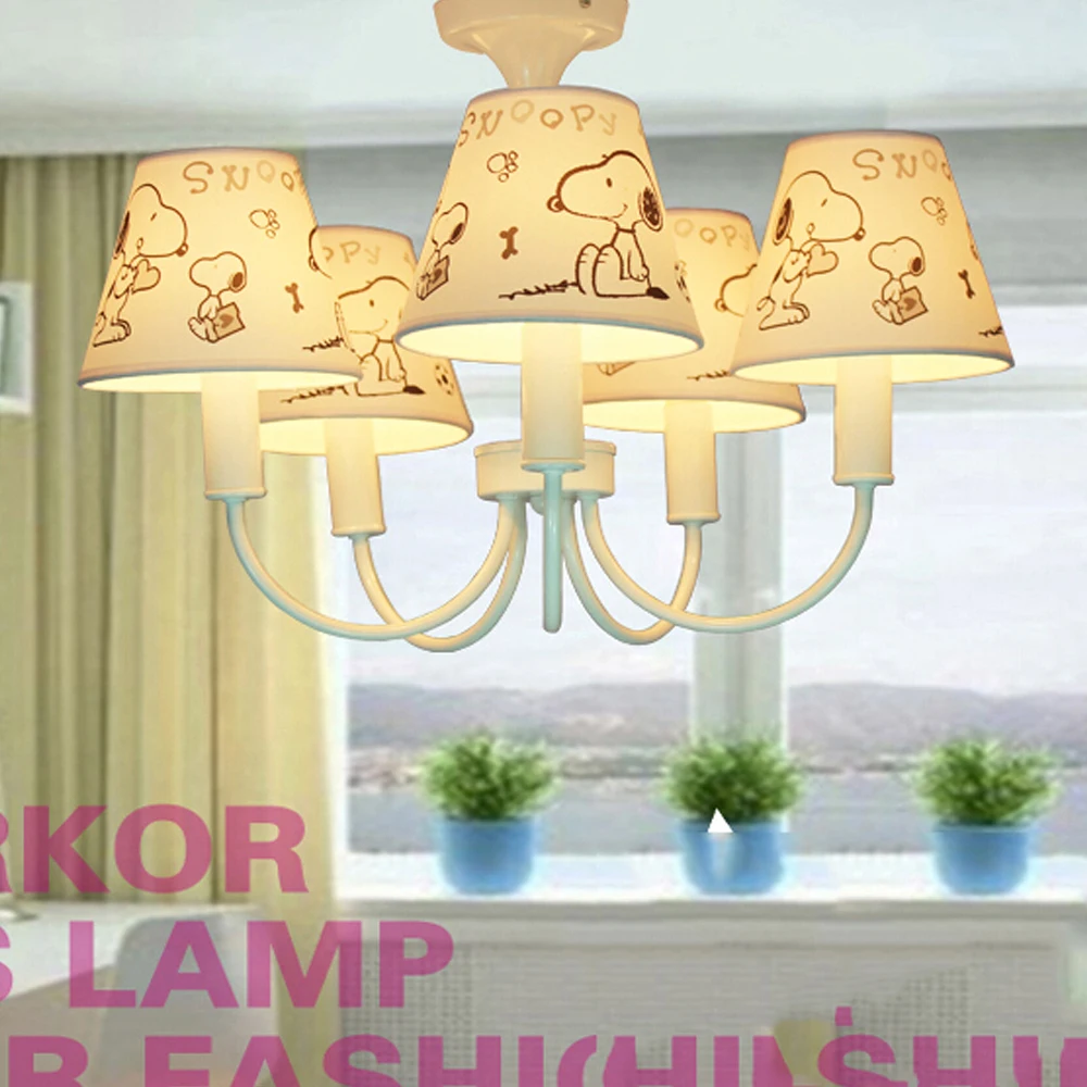 

Top New Modern Chandelier Kids Room Cartoon LED Chandeliers for The Bedroom E14 110V-220V Led Home Lighting  Lamp