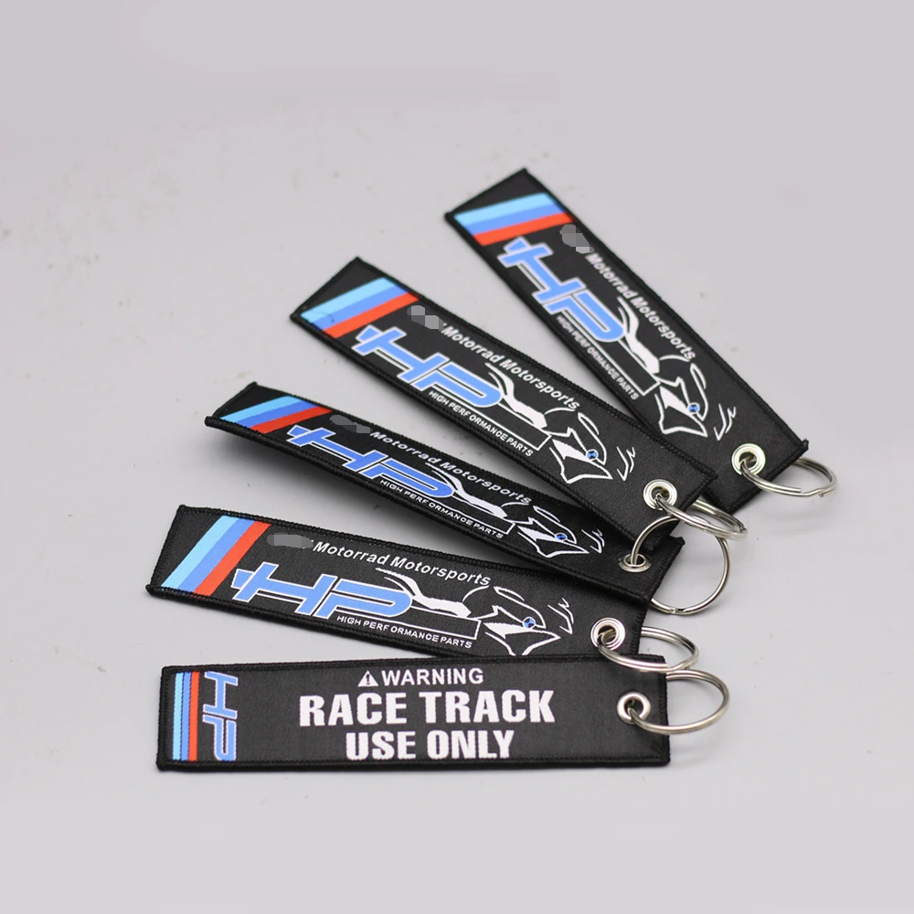 

5 Pcs/Lot Embroidery Keyring For BMW S1000 RR / R HP4 K 1600 GTL R 1200 GS Adventure S1000XR Motorcycles Scooters Key Chain