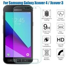 Funda de vidrio templado cubierta Coque para Samsung Galaxy Xcover 4 G390F/Xcover 3 G388F Protector de pantalla X 3X4 y 9h