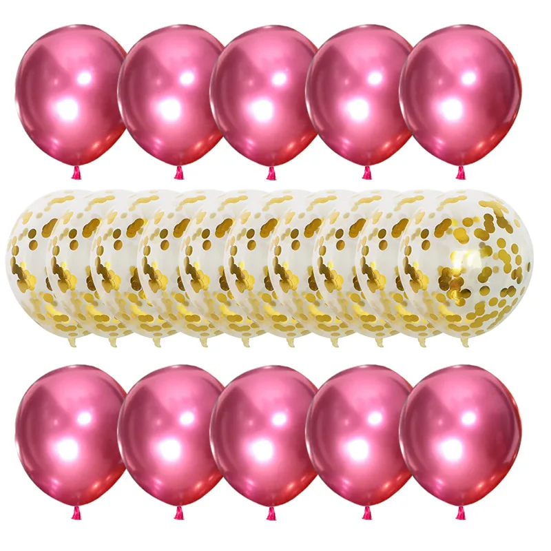 20шт 12 дюймов шары из латекса цвета металлик С Днем Рождения украшения дети мальчик девочка взрослый Свадьба Гелий воздушные шары Babyshower