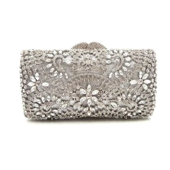 

Luxury women evening party bag vintage bridal wedding diamonds bag accessories elegant fashion clutches bag crystal purses