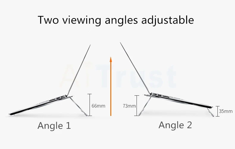 Портативная Складная подставка для ноутбука стенд алюминиевый Lapdesk ноутбук охлаждающая подставка регулируемый угол держатель для Macbook Air Pro 11-15,6 дюймов