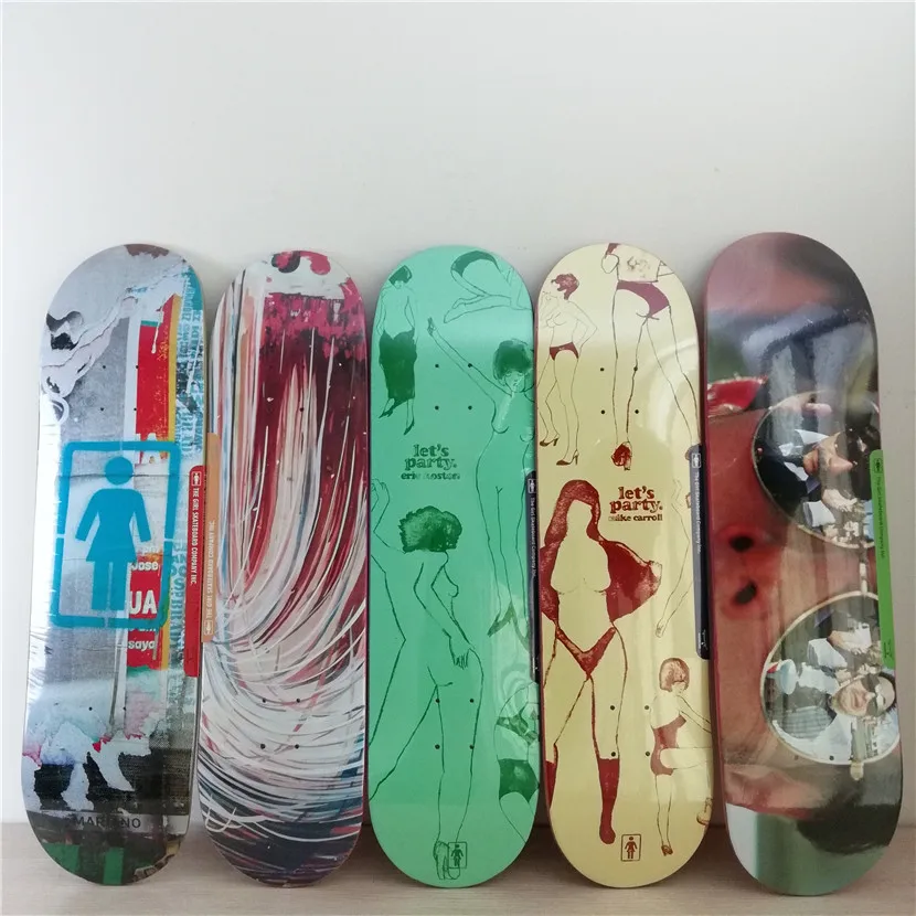 USA BRAND PRO Graphics Decks skateboarding Decks pattern made by Canadian Maple Wood Shape Skateboard deck for pro SK8ERs DIY