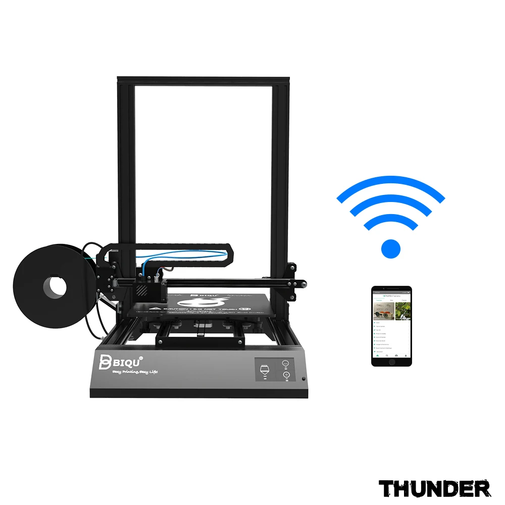 3D принтер BIQU Thunder большого размера с автоматическим выключением и питания опция