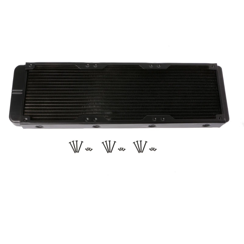 360mm aluminium computer Water discharge liquid heat exchanger threaded