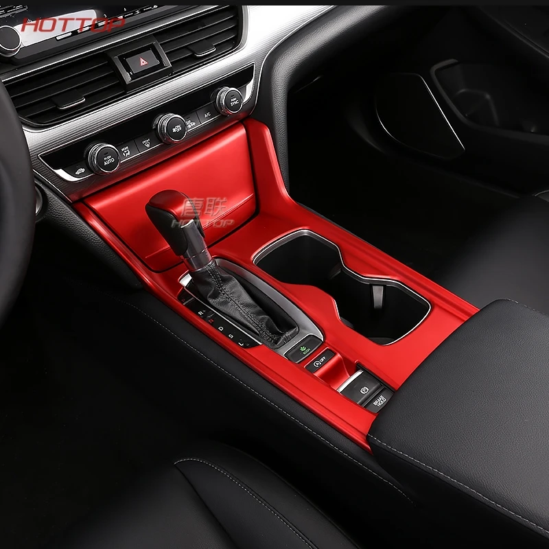 Auto Parts And Vehicles Red Plastic Interior Gear Shift Box Panel