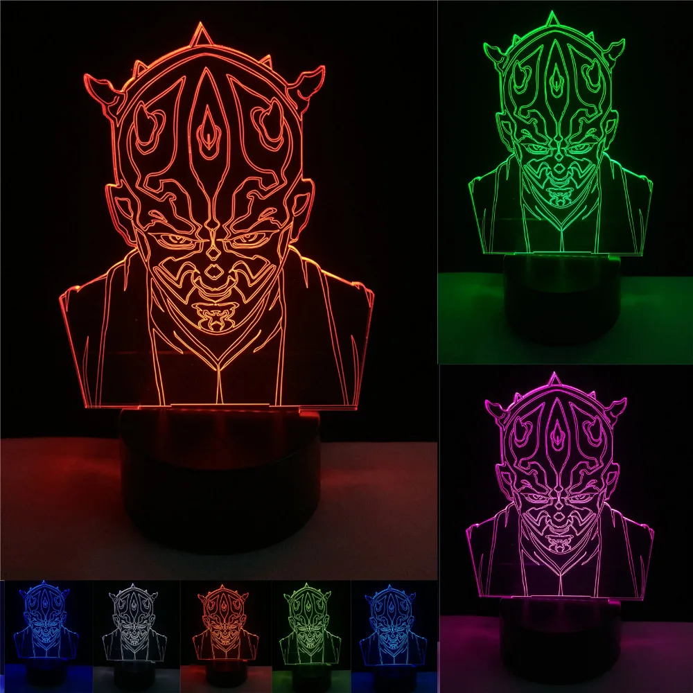 Luzes da Noite moda star wars cavaleiro jedi Fonte de Luz : Lâmpadas Led