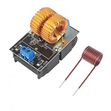 Gran oferta 5-12V 120W Mini ZVS de calefacción por inducción de la Junta Flyback conductor calentador de DIY cocina + bobina de encendido