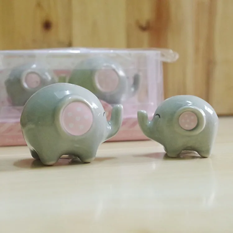 60pcs-30sets-lot-Baby-shower-Mommy-and-Me-Little-Peanut-Elephant-ceramic-Salt-and-Pepper-Shaker (1)