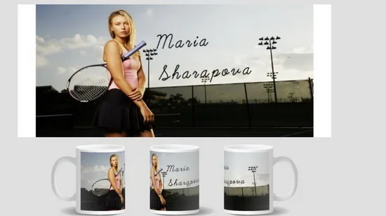 Maria Sharapova Mug birthday gift cup home decal procelain tea cup ceramic coffee mugs tea mugs