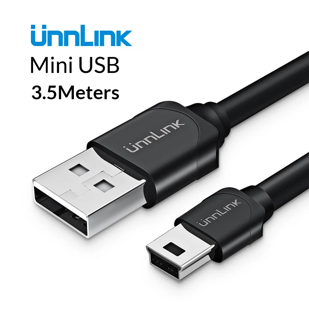 Unnlink البسيطة USB الطاقة كابل 3.5 m DC 5 V 2A النحاس سلك الطاقة كابل إمداد الطاقة الحبل ل سيارة GPS مسجّل بيانات كاميرا السيارة POS DVR Dashcam