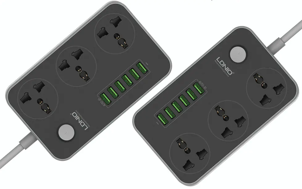 Wholesale UK US EU AC universal Socket extension panel 6USB adapter Outlet Surge Protector power Strip for phone camera battery|surge protector