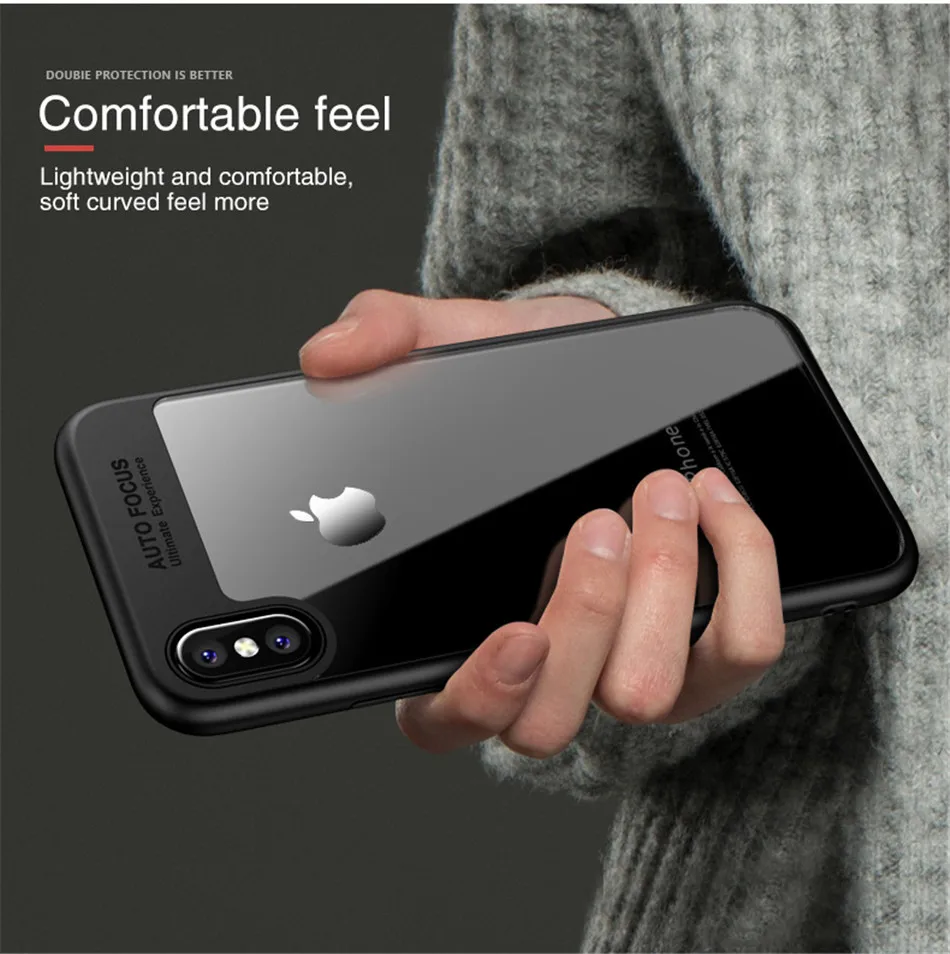 !ACCEZZ Luxury Soft TPU Silicone Phone Case For Iphone X 8 7 6 6S Plus Ultra-thin Clear Transparent Protective Back Cover Shell (3)