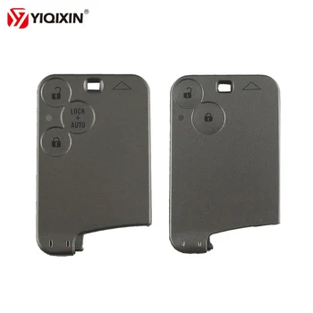 

YIQIXIN 10Pcs/lot 2 3 Button Smart Key Card Replacement For Renault Laguna Espace Remote Key Card Shell Case cover Without Blade