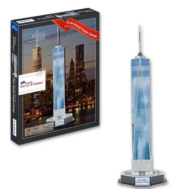 One World торговый центр Freedom башня 1 WTC Нью Йорк Сувенир 3D модель головоломки|Пазлы| |
