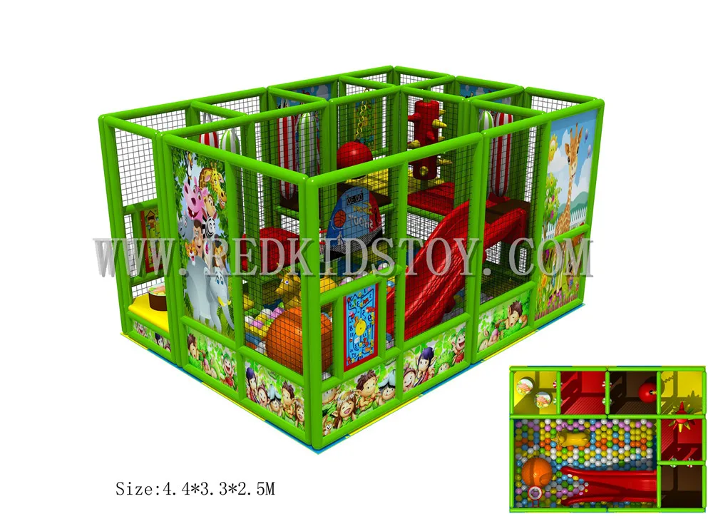

2016 NEW! Assembled Family Soft Indoor Playground Easy to Install Just Using Screws to Fix Together HZ-6408b