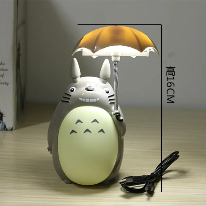 

Kawaii Cartoon My Neighbor Totoro Umbrella Lamp Led Night Light USB Reading Table Desk Lamps for Kids Gift Home Decor Novelty