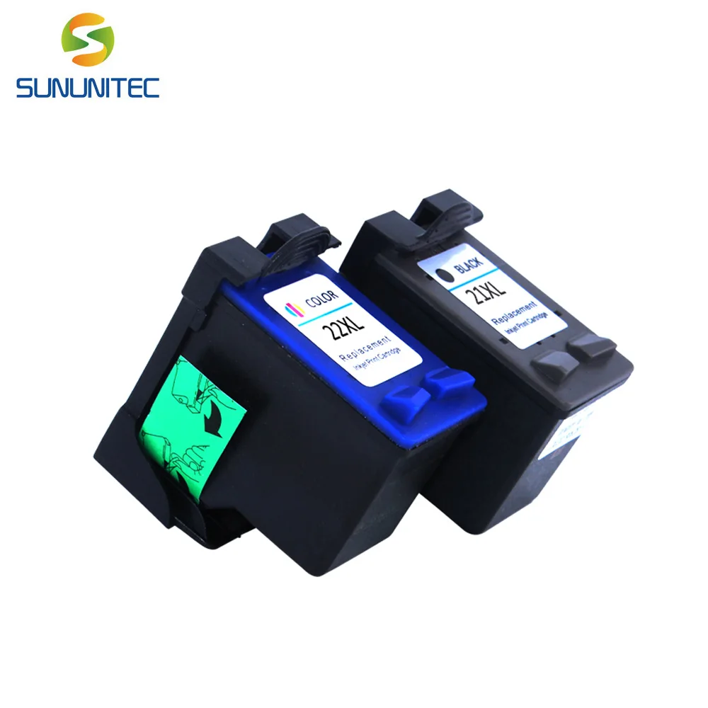 2 Pcs 21xl 22xl Refilled Ink Cartridge Replacement For Hp F4180 1530