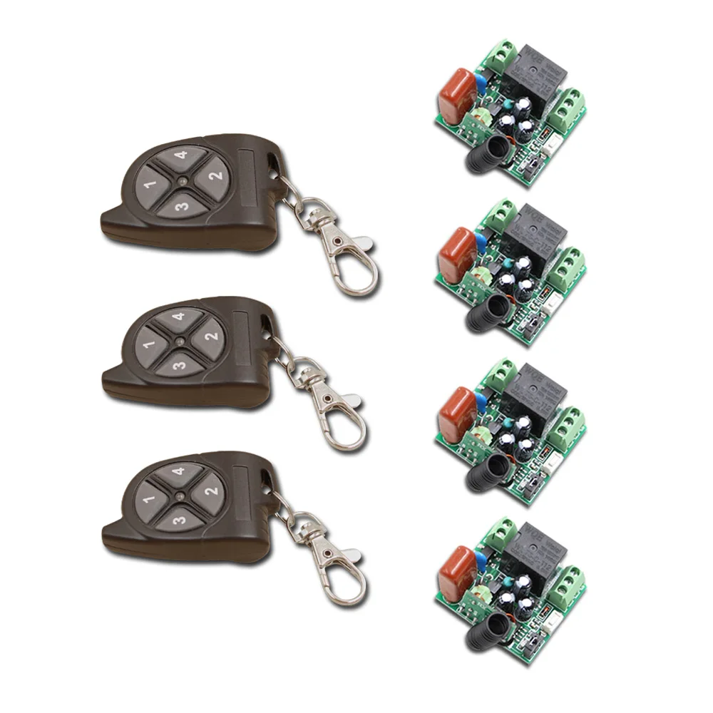 AC220V 1 CH Mini Remote Control Switch 10A Relay Small Receiver Light