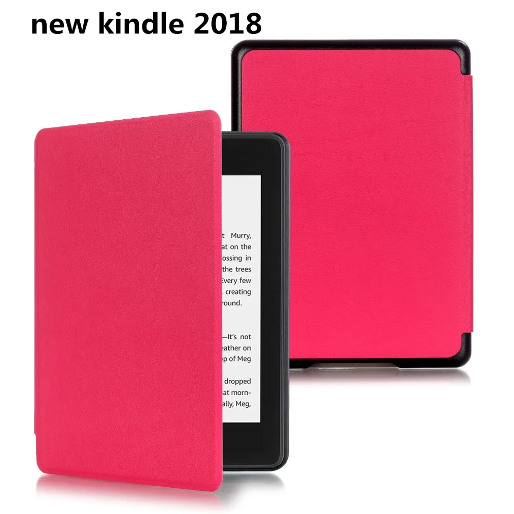 Для Amazon Новый kindle 2018 чехол для планшета 6 &quotSmart Cover Protector Wake Up сплошной цвет модный