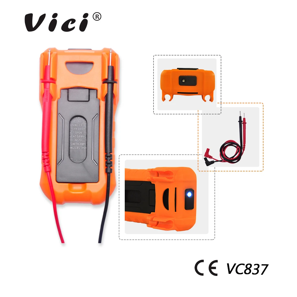 Цифровой мультиметр M149 Vici VC837 DMM True RMS 3 5/6 Автоматический диапазон Емкость