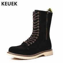 Spring Autumn Men boots Genuine leather Comfortable Outdoor Military boots Male shoes Mid-Calf Tooling shoes 02C Spring Autumn Men boots Genuine leather Comfortable Outdoor Military boots Male shoes Mid-Calf Tooling shoes 02C